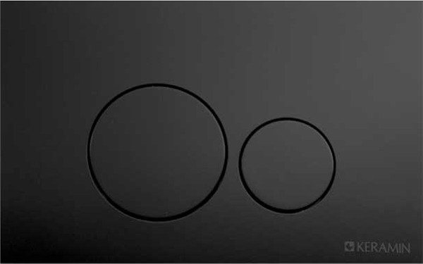 Изображение товара Кнопка для инсталляции Керамин ИнВолл Kей Премиум K5230-К-EEA4 (черный матовый )