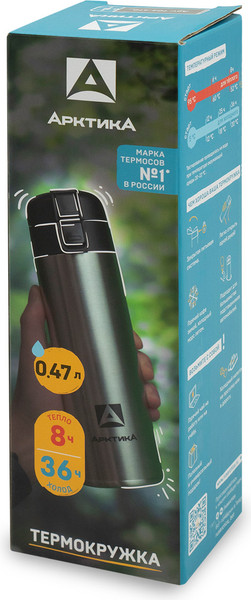 Изображение товара Термокружка Арктика 703 470 (стальной)