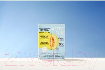 Изображение товара Маска для лица тканевая Iroha Nature Aftersun Sheet Mask Repairing Calms and Hydra (25мл)