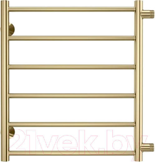 Изображение товара Полотенцесушитель водяной Terminus Аврора П6 500x600 (золото матовое,с боковым подключением 500)