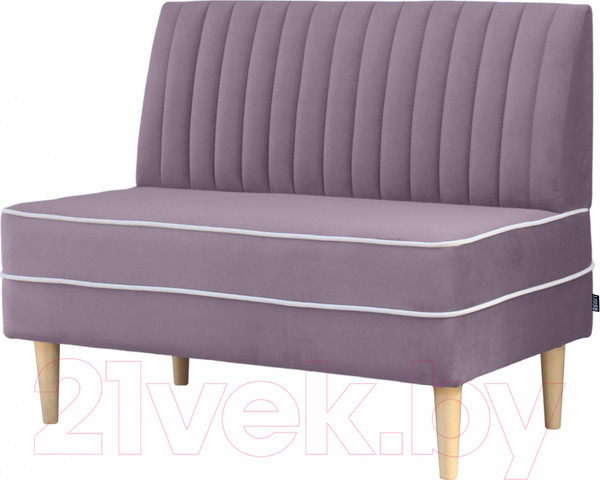Изображение товара Диван Brioli Рони П двухместный 1м (V6/лиловый)