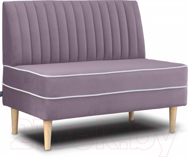 Изображение товара Диван Brioli Рони П двухместный 1м (V6/лиловый)