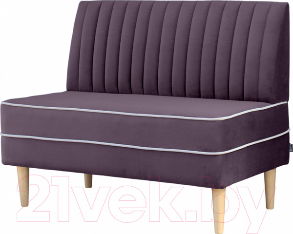 Изображение товара Диван Brioli Рони П двухместный 1м  (V7/фиолетовый)