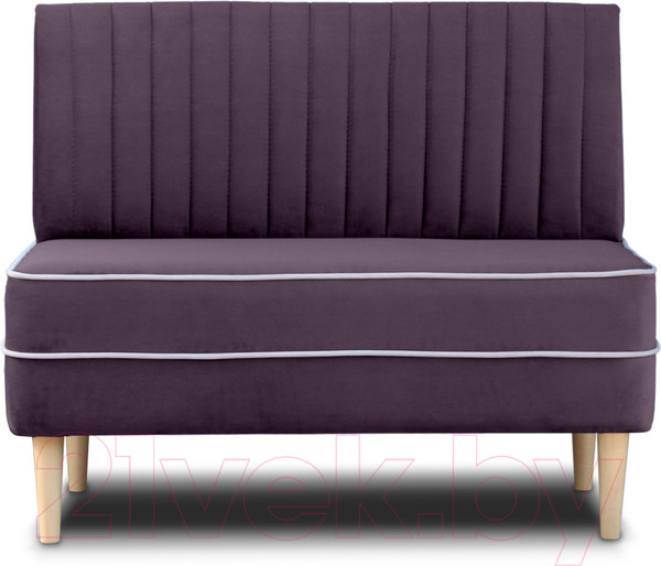 Изображение товара Диван Brioli Рони П двухместный 1м  (V7/фиолетовый)