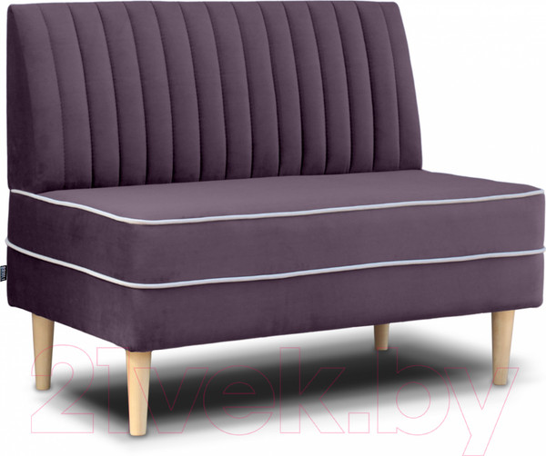 Изображение товара Диван Brioli Рони П двухместный 1м  (V7/фиолетовый)