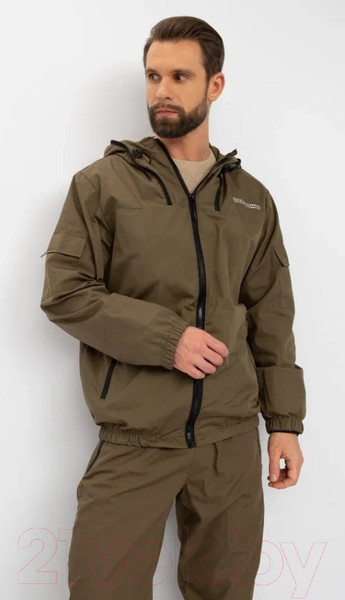 Изображение товара Костюм для охоты и рыбалки Huntsman Стрелок Антимоскит летний Сорочка смесовая Хаки (р-р 52-54/182-188)