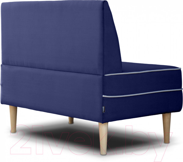 Изображение товара Диван Brioli Рони П двухместный 1м (V11/темно-синий)