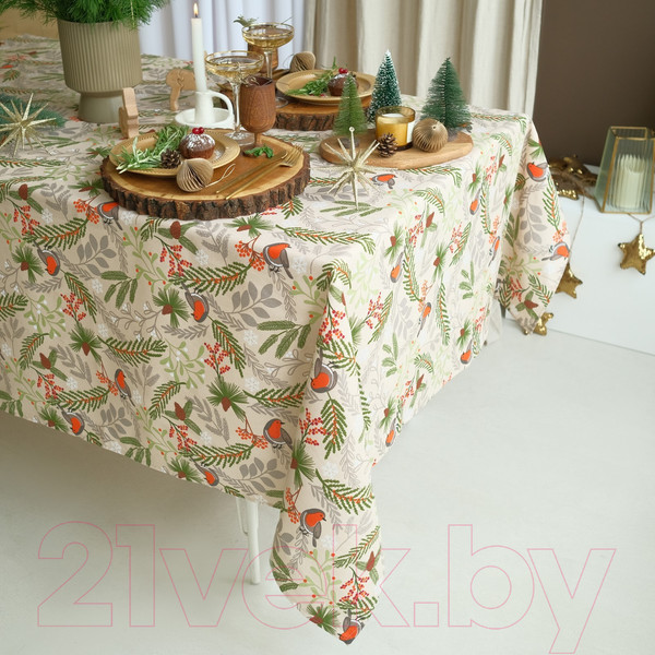 Изображение товара Скатерть Доляна Bullfinch 149x220 / 9082560