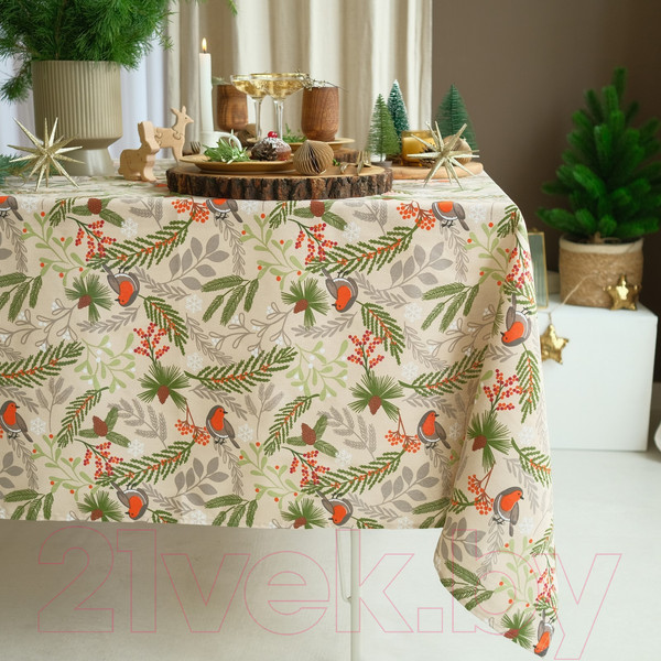 Изображение товара Скатерть Доляна Bullfinch 149x180 / 9082559