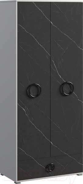 Изображение товара Шкаф Genesis Мебель Oskar Каспий (сосна белая loft/каспий темный)