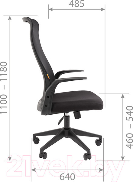 Изображение товара Кресло офисное Chairman 573 (черный/красный)