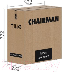 Изображение товара Кресло офисное Chairman 573 (черный/красный)