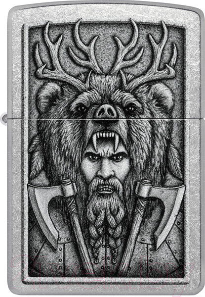 Изображение товара Зажигалка Zippo Barbarian Design / 48731 (серебристый)