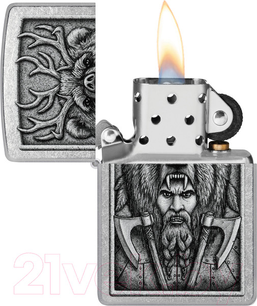Изображение товара Зажигалка Zippo Barbarian Design / 48731 (серебристый)
