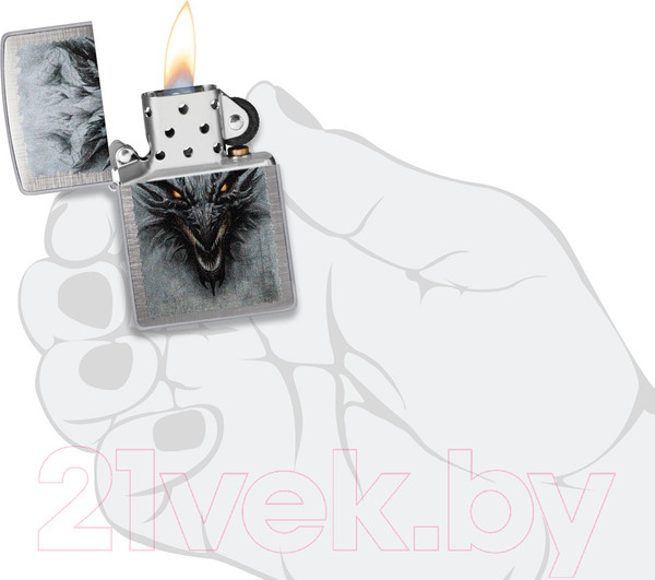 Изображение товара Зажигалка Zippo Dragon Design / 48732 (серебристый)