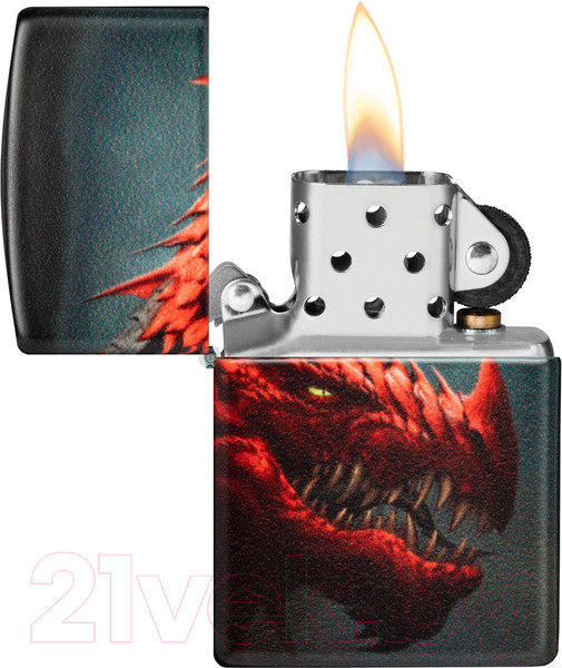 Изображение товара Зажигалка Zippo Dragon Design / 48777 (черный)
