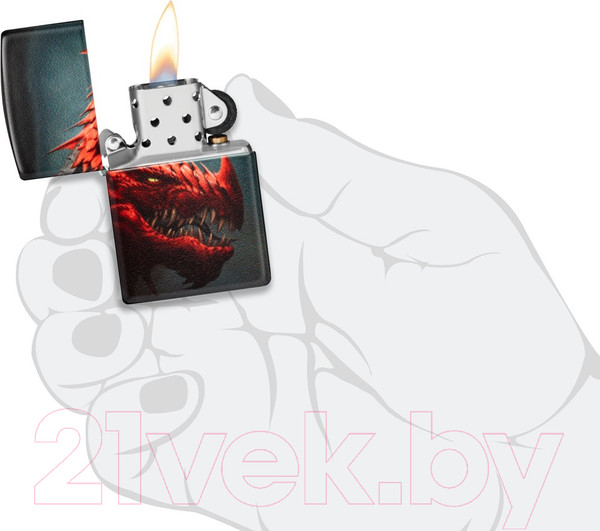 Изображение товара Зажигалка Zippo Dragon Design / 48777 (черный)