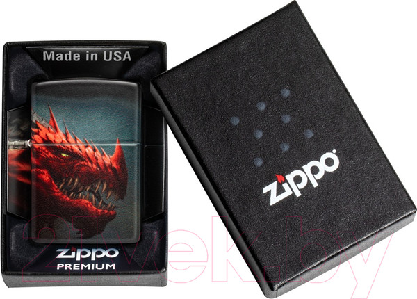 Изображение товара Зажигалка Zippo Dragon Design / 48777 (черный)