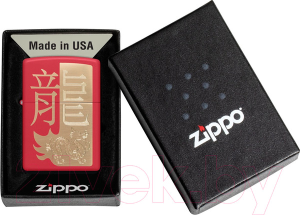 Изображение товара Зажигалка Zippo Year of the Dragon / 48769 (красный)