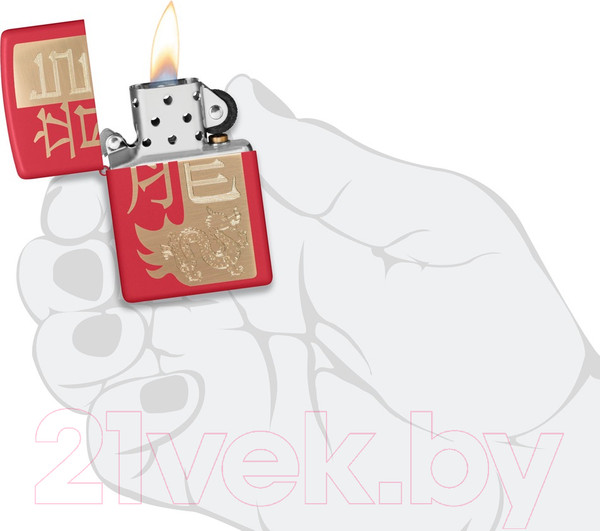 Изображение товара Зажигалка Zippo Year of the Dragon / 48769 (красный)