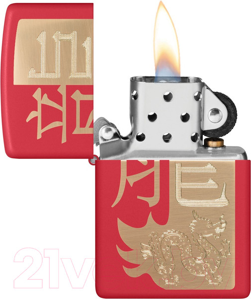 Изображение товара Зажигалка Zippo Year of the Dragon / 48769 (красный)