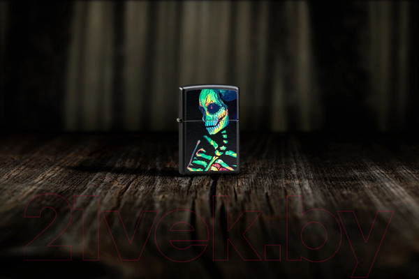 Изображение товара Зажигалка Zippo Skeleton Design / 48761 (черный)