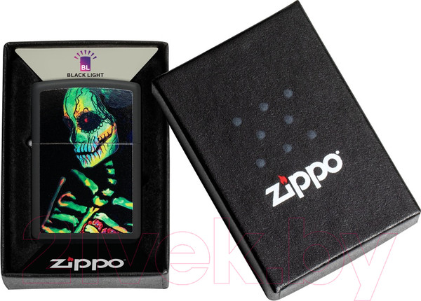 Изображение товара Зажигалка Zippo Skeleton Design / 48761 (черный)