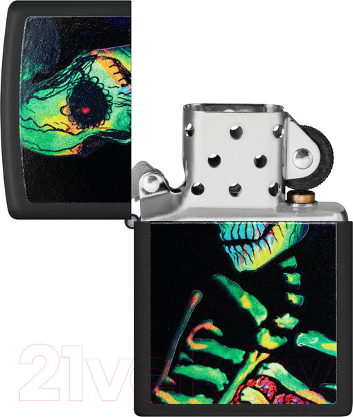 Изображение товара Зажигалка Zippo Skeleton Design / 48761 (черный)