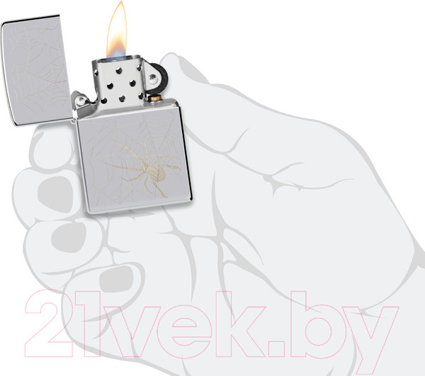 Изображение товара Зажигалка Zippo Spider Design / 48767 (серебристый)