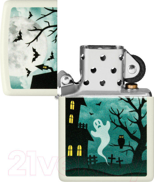 Изображение товара Зажигалка Zippo Spooky Design / 48727 (белый)