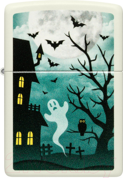 Изображение товара Зажигалка Zippo Spooky Design / 48727 (белый)