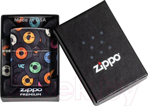 Изображение товара Зажигалка Zippo Records Design / 48770 (черный)