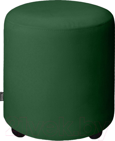 Изображение товара Пуф Brioli Цилиндр (V5/темно-зеленый)