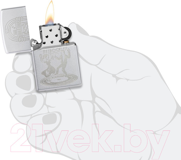 Изображение товара Зажигалка Zippo Vintage Dance  / 48728 (серебристый)