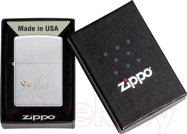 Изображение товара Зажигалка Zippo Love Design / 48725 (серебристый)