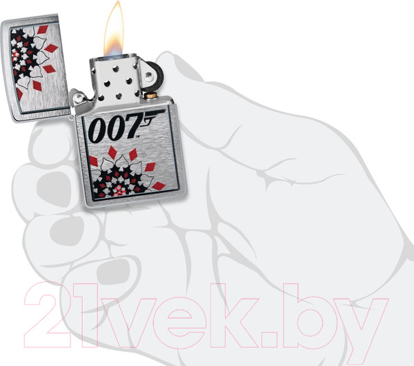 Изображение товара Зажигалка Zippo James Bond / 48734 (серебристый)