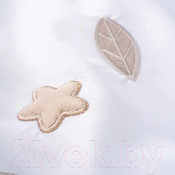 Изображение товара Комплект постельный для малышей Perina Teddy Sateen Collection / ТДСК6-01.3 (белый)
