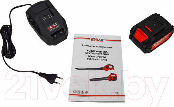 Изображение товара Воздуходувка аккумуляторная Brait BCB20-4PU-1 PRO