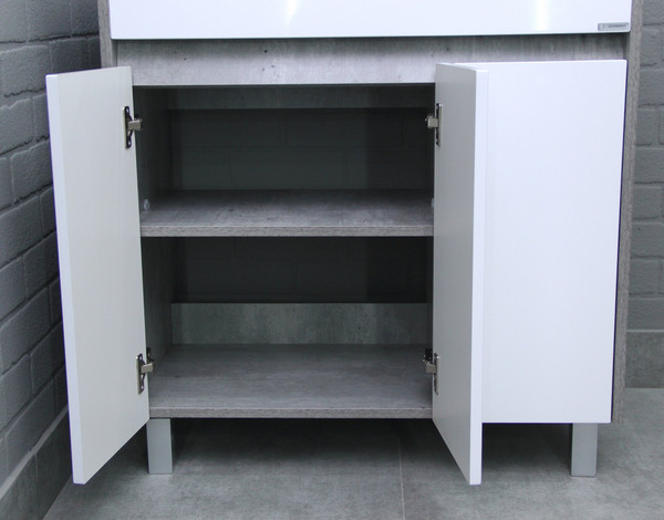 Изображение товара Тумба под умывальник Домино Classica 80 Karlo без ящика DK5311T (бетон)