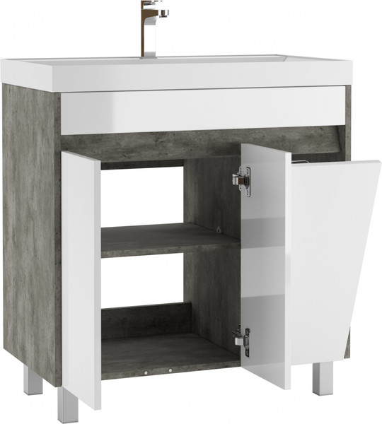 Изображение товара Тумба под умывальник Домино Classica 80 Karlo без ящика DK5311T (бетон)