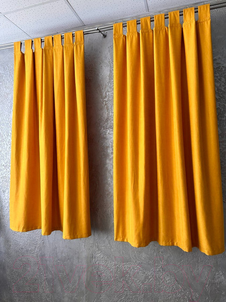 Изображение товара Комплект штор Ника Зварико 777175-2-12 130x175 (2шт, горчичный)