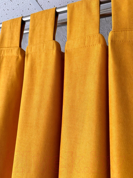 Изображение товара Комплект штор Ника Зварико 777175-2-12 130x175 (2шт, горчичный)