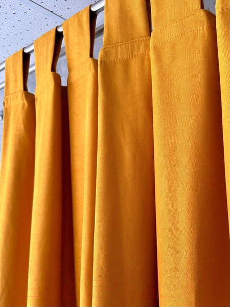 Изображение товара Комплект штор Ника Зварико 777175-2-12 130x175 (2шт, горчичный)