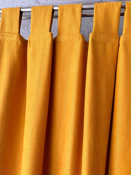 Изображение товара Комплект штор Ника Зварико 777175-2-12 130x175 (2шт, горчичный)