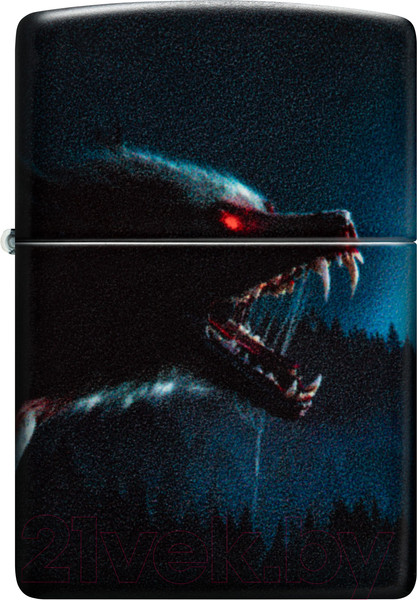 Изображение товара Зажигалка Zippo Horror Wolf / 48923 (черный)