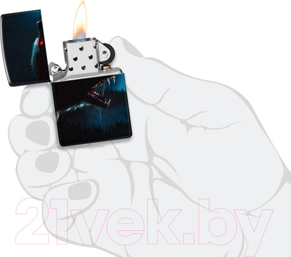 Изображение товара Зажигалка Zippo Horror Wolf / 48923 (черный)