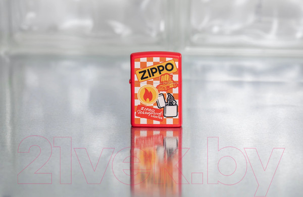 Изображение товара Зажигалка Zippo Retro Design / 48998 (красный)