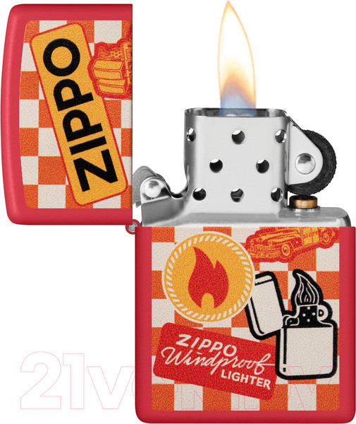 Изображение товара Зажигалка Zippo Retro Design / 48998 (красный)