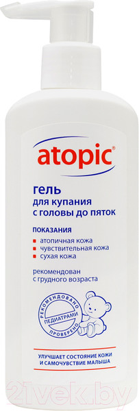 Изображение товара Средство для купания Atopic С головы до пяток (250мл)