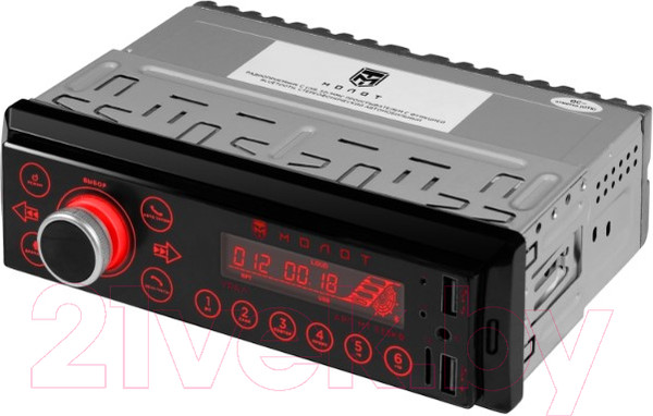 Изображение товара Автомагнитола Урал Молот АРС-МТ 333К 1DIN